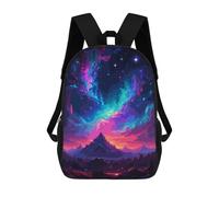 sinyumoney 3D Printed Mountain And The Sky School Backpack Book 17inch Bags Fashion Backpacks Large Capacity Backpack Children Travel Rucksacks