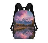 sinyumoney 3D Printed Mountain Reflections in Autumn School Backpack for Kids Children's 17inch Backpacks Boy Girl Book Bags Kids School Bag