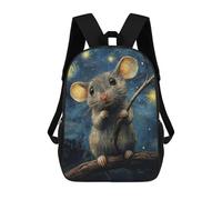 sinyumoney 3D Printed Mouse Under Starry Sky School Book Bags Fashion Kids Large Capacity Backpack Children School Bag Travel Rucksacks 17inch