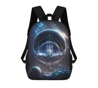 sinyumoney 3D Printed Multidimensional Odyssey School Backpack Book 17inch Bags Fashion Backpacks Large Capacity Backpack Children Travel Rucksacks