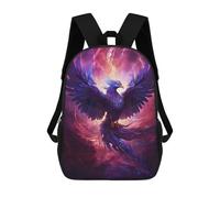 sinyumoney 3D Printed Mystical Phoenix Bird Children Backpacks Kids Cute School Backpack Outdoor Casual Daypack for Boys Middle School Students 17inch
