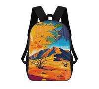 sinyumoney 3D Printed Namib Desert Landscape Children Backpacks Kids Cute School Backpack Outdoor Casual Daypack for Boys Middle School Students 17inch