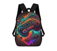 sinyumoney 3D Printed Neon Gaming Odyssey -1 School Backpack With Big Pockets for Kids Children's Backpacks Boy Girl Book Bags Kids School Bag 17inch