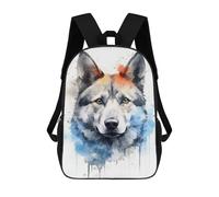 sinyumoney 3D Printed Norwegian Elkhound School Backpack Book 17inch Bags Fashion Backpacks Large Capacity Backpack Children Travel Rucksacks