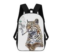 sinyumoney 3D Printed Ocelot Smoking Joint Children School Bookbags Fashion Rucksack Casual Travel Children's Backpacks Large Capacity Daypack for Boys Girls 17inch