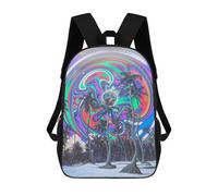 sinyumoney 3D Printed Palm Paradise School Backpack With Big Pockets for Kids Children's Backpacks Boy Girl Book Bags Kids School Bag 17inch