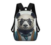 sinyumoney 3D Printed Panda in Formal Attire-1 School Backpack With Big Pockets for Kids, Children's Backpacks Book Bags Kids School Bag 17inch