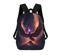 sinyumoney 3D Printed Phoenix Rising Fantasy Artwork -1 School Backpack Book 17inch Bags Fashion Backpacks Large Capacity Backpack Children Travel Rucksacks