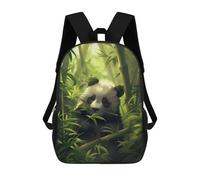 sinyumoney 3D Printed Playful Panda School Backpack Book 17inch Bags Fashion Backpacks Large Capacity Backpack Children Travel Rucksacks