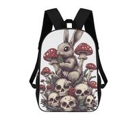 sinyumoney 3D Printed Rabbit Best Art School Backpack Book 17inch Bags Fashion Backpacks Large Capacity Backpack Children Travel Rucksacks