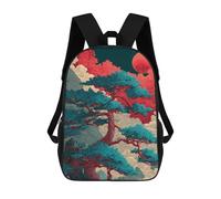 sinyumoney 3D Printed Red Moon Rising Mystical Landscape School Backpack Book 17inch Bags Fashion Backpacks Large Capacity Backpack Children Travel Rucksacks