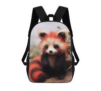 sinyumoney 3D Printed Red Panda Furry Panda Bear School Backpack Book 17inch Bags Fashion Backpacks Large Capacity Backpack Children Travel Rucksacks