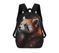 sinyumoney 3D Printed Red Panda Galaxy Art Print -2 School Backpack for Kids Children's 17inch Backpacks Boy Girl Book Bags Kids School Bag