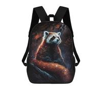 sinyumoney 3D Printed Red Panda in Space -5 Children's 17inch School Backpack for Kids High Capacity Travel Rucksacks Fashion Book Bags Kids School Bag