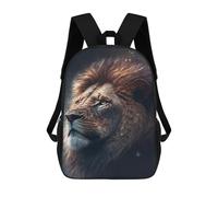 sinyumoney 3D Printed Regal Lion Majesty School Backpack for Kids Children's 17inch Backpacks Boy Girl Book Bags Kids School Bag