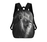 sinyumoney 3D Printed Regal Lion Portrait Children Backpacks Kids Cute School Backpack Outdoor Casual Daypack for Boys Middle School Students 17inch