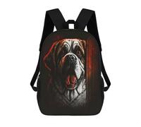 sinyumoney 3D Printed Saint Bernard's Gaze School Bag Boys Girls Children's School Backpack Casual Fashion Backpack for in School Or Travel 17inch