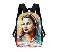 sinyumoney 3D Printed Saint Maria Goretti School Book Bags Fashion Kids Large Capacity Backpack Children School Bag Travel Rucksacks 17inch