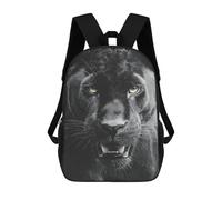 sinyumoney 3D Printed School Bag Black Panther Wall Art Print-1 Kid's Backpack Bookbag Cute Rucksacks Waterproof Fashion Casual Schoolbag for Kids 17inch