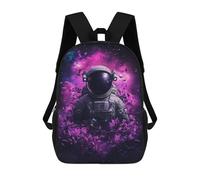 sinyumoney 3D Printed School Bag Cosmic Astronaut Artwork-1 Kid's Backpack Bookbag Cute Rucksacks Waterproof Fashion Casual Schoolbag for Kids 17inch