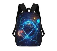 sinyumoney 3D Printed School Bag Cosmic Harmony Celestial Dance Kid's Backpack Bookbag Cute Rucksacks Waterproof Fashion Casual Schoolbag for Kids 17inch