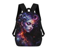 sinyumoney 3D Printed School Bag Cracks in My Mind Kid's Backpack Bookbag Cute Rucksacks Waterproof Fashion Casual Schoolbag for Kids 17inch