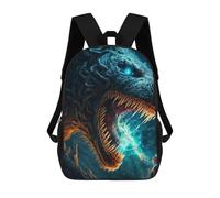 sinyumoney 3D Printed School Bag Dragon's Breath of Fire Kid's Backpack Bookbag Cute Rucksacks Waterproof Fashion Casual Schoolbag for Kids 17inch