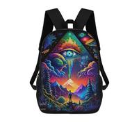 sinyumoney 3D Printed School Bag Eye of The Universe -9 Kid's Backpack Bookbag Cute Rucksacks Waterproof Fashion Casual Schoolbag for Kids 17inch