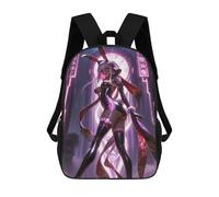 sinyumoney 3D Printed School Bag Hot Bunny Girl Kid's Backpack Bookbag Cute Rucksacks Waterproof Fashion Casual Schoolbag for Kids 17inch