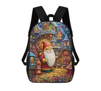 sinyumoney 3D Printed School Bag Magical Winter Wonderland Kid's Backpack Bookbag Cute Rucksacks Waterproof Fashion Casual Schoolbag for Kids 17inch