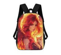 sinyumoney 3D Printed School Bag Phoenix Rising Fantasy Artwork Kid's Backpack Bookbag Cute Rucksacks Waterproof Fashion Casual Schoolbag for Kids 17inch