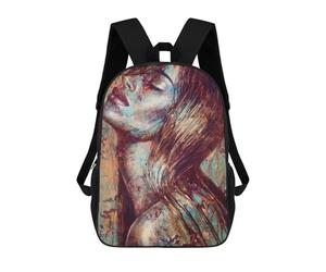 sinyumoney 3D Printed School Bag Sensual Woman Lips Kid's Backpack Bookbag Cute Rucksacks Waterproof Fashion Casual Schoolbag for Kids 17inch