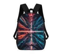 sinyumoney 3D Printed School Bag Spatial Structure Kid's Backpack Bookbag Cute Rucksacks Waterproof Fashion Casual Schoolbag for Kids 17inch