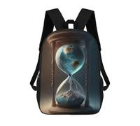 sinyumoney 3D Printed School Bag Universe of Time Kid's Backpack Bookbag Cute Rucksacks Waterproof Fashion Casual Schoolbag for Kids 17inch