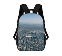 sinyumoney 3D Printed School Bag Vancouver Kid's Backpack Bookbag Cute Rucksacks Waterproof Fashion Casual Schoolbag for Kids 17inch