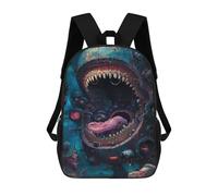 sinyumoney 3D Printed Sci-Fi Alien Spaceship Encounter School Backpack for Kids Children's 17inch Backpacks Boy Girl Book Bags Kids School Bag