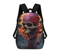 sinyumoney 3D Printed Skull Forest Fantasy School Backpack Book 17inch Bags Fashion Backpacks Large Capacity Backpack Children Travel Rucksacks
