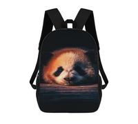 sinyumoney 3D Printed Sleepy Panda Resting Children's 17inch School Backpack for Kids High Capacity Travel Rucksacks Fashion Book Bags Kids School Bag