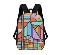 sinyumoney 3D Printed Solar Mountain Eclipse School Bag Boys Girls Children's School Backpack Casual Fashion Backpack for in School Or Travel 17inch