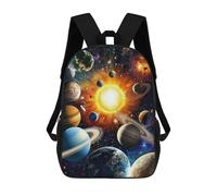 sinyumoney 3D Printed Solar System Planets Art Print School Backpack for Kids Children's 17inch Backpacks Boy Girl Book Bags Kids School Bag