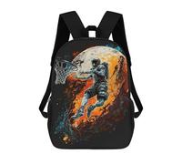 sinyumoney 3D Printed Space Basketball Odyssey School Backpack With Big Pockets for Kids, Children's Backpacks Book Bags Kids School Bag 17inch