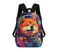 sinyumoney 3D Printed Space Dog Adventure-103 School Backpack With Big Pockets for Kids, Children's Backpacks Book Bags Kids School Bag 17inch