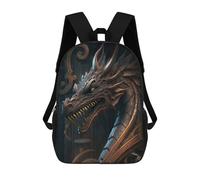 sinyumoney 3D Printed Spellbound Dragon Children's School Backpack for Kids High Capacity Travel Rucksacks Fashion Book Bags Kids School Bag Back Pack 17inch
