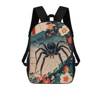sinyumoney 3D Printed Spider Japanese School Book Bags Fashion Kids Large Capacity Backpack Children School Bag Travel Rucksacks 17inch
