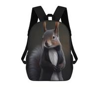 sinyumoney 3D Printed Squirrel Suit Animal School Book Bags Fashion Kids Large Capacity Backpack Children School Bag Travel Rucksacks 17inch