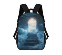sinyumoney 3D Printed Stairway To Heaven School Book Bags Fashion Kids Large Capacity Backpack Children School Bag Travel Rucksacks 17inch