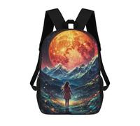 sinyumoney 3D Printed Starlight Dream Children's 17inch School Backpack for Kids High Capacity Travel Rucksacks Fashion Book Bags Kids School Bag