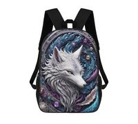 sinyumoney 3D Printed Steampunk Fox School Bag Boys Girls Children's 17inch Backpack School Backpack Casual Fashion Backpack for in School Or Travel