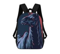 sinyumoney 3D Printed Stylized Camel Portrait Children School Bookbags Fashion Rucksack Casual Travel Children's Backpacks Large Capacity Daypack for Boys Girls 17inch