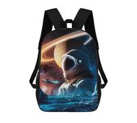 sinyumoney 3D Printed The Being Children's School Backpack for Kids High Capacity Travel Rucksacks Fashion Book Bags Kids School Bag Back Pack 17inch